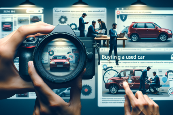 alt_text: Tips membeli mobil bekas: periksa kondisi, cek riwayat, tes jalan, bandingkan harga.