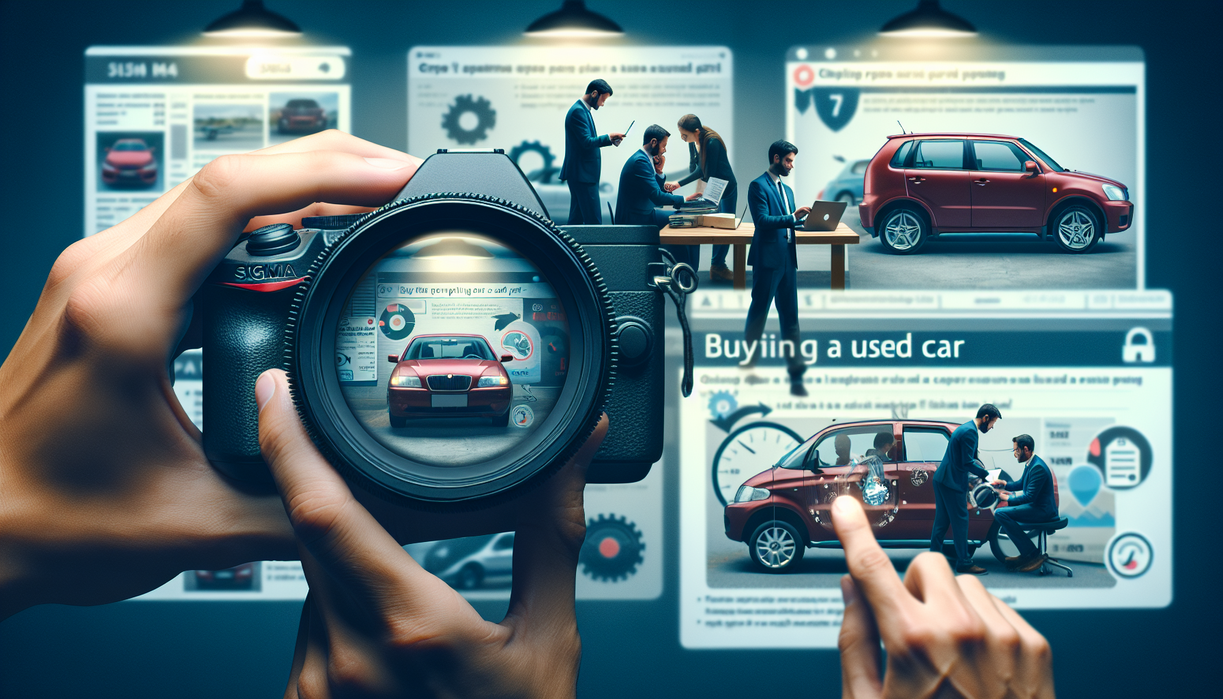 alt_text: Tips membeli mobil bekas: periksa kondisi, cek riwayat, tes jalan, bandingkan harga.