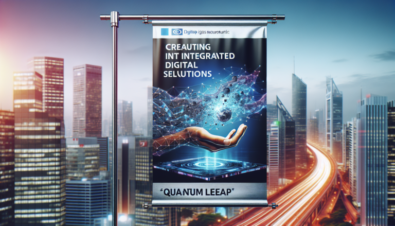 alt_text: Spanduk Lintasarta mengumumkan solusi digital terpadu dengan tema "Lompatan Baru".