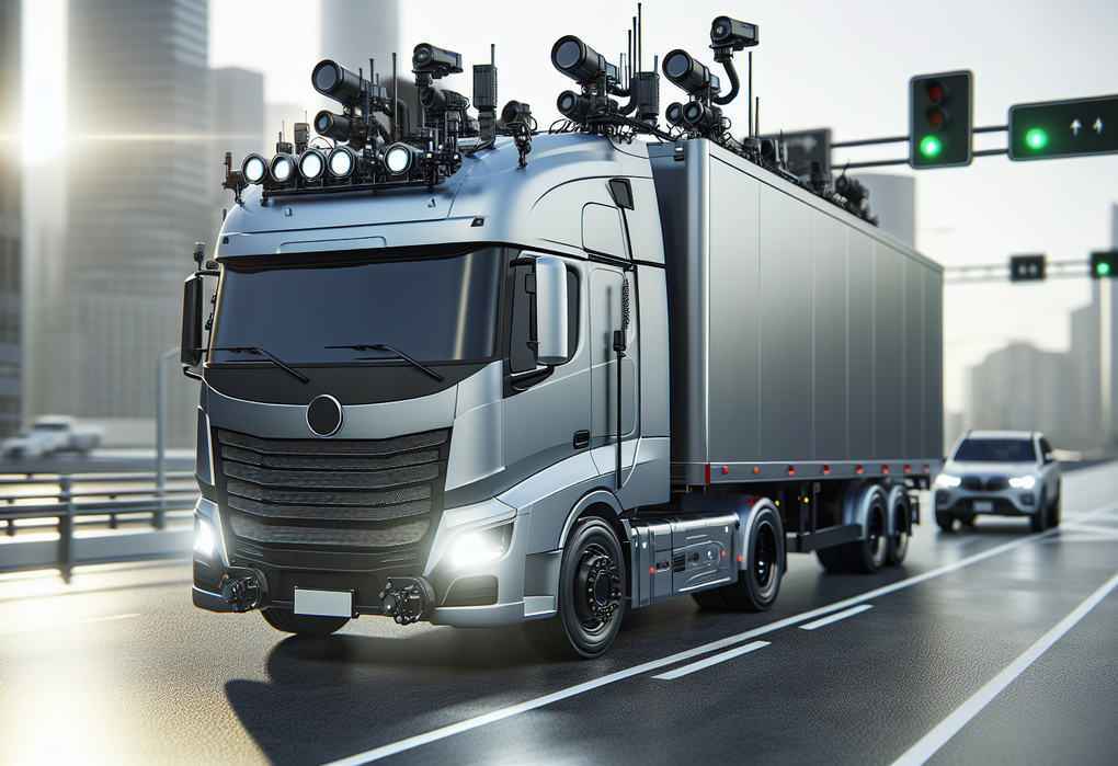 alt_text: Mobil niaga dengan fitur rem darurat cerdas untuk meningkatkan keselamatan berkendara.