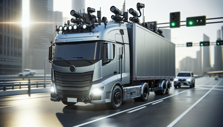 alt_text: Mobil niaga dengan fitur rem darurat cerdas untuk meningkatkan keselamatan berkendara.