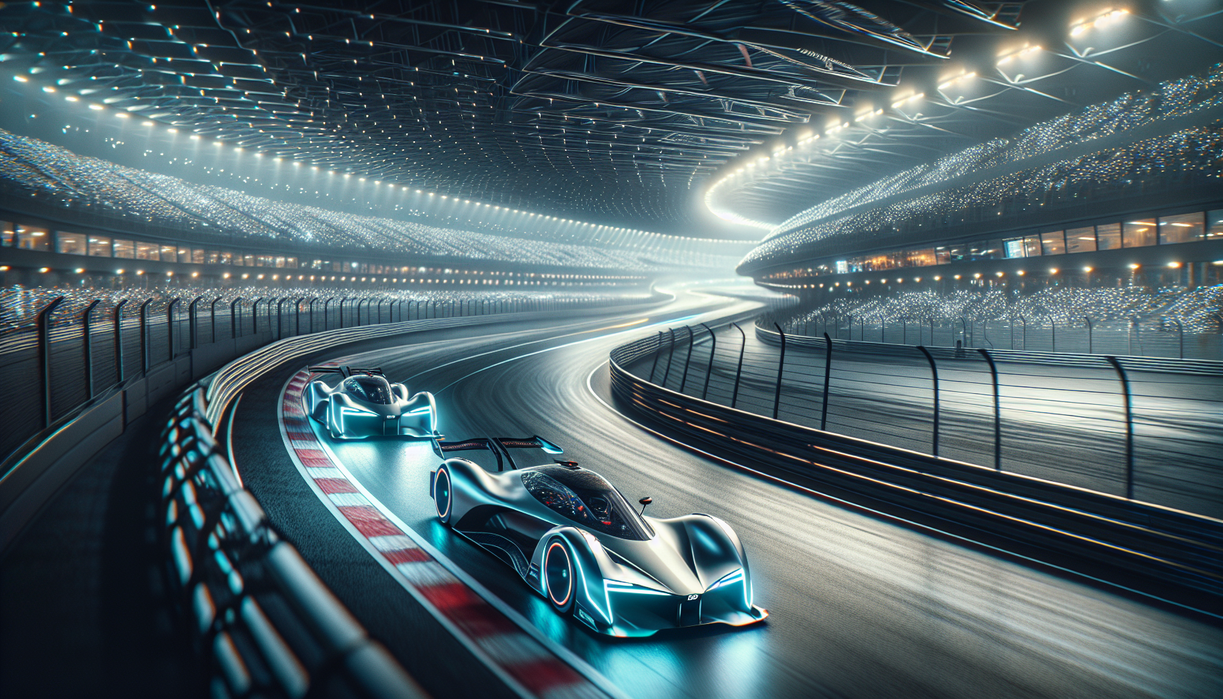 alt_text: Balapan futuristik di sirkuit BYD China, menggabungkan inovasi teknologi dan petualangan cepat.