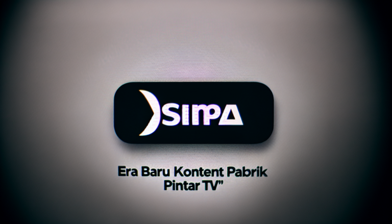 alt_text: Logo Hisense di samping teks "Era Baru Konten Pabrik Pintar TV".