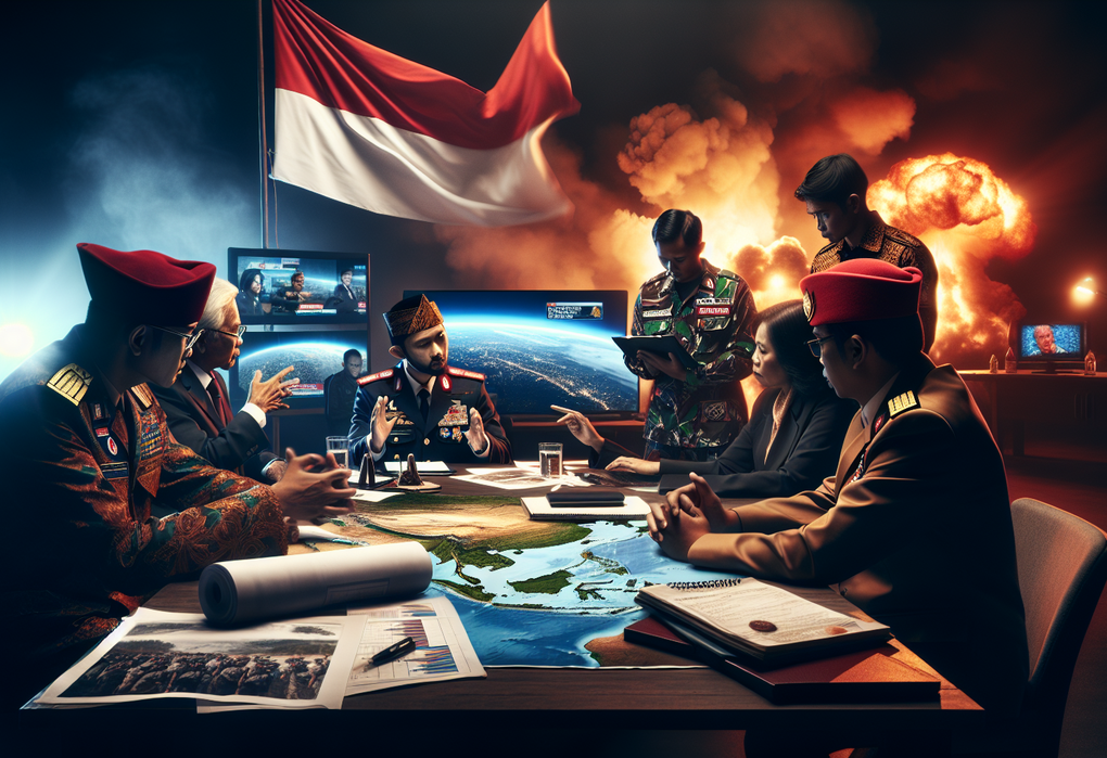 alt_text: Diskusi tentang respons Indonesia terhadap serangan Israel di Gaza.