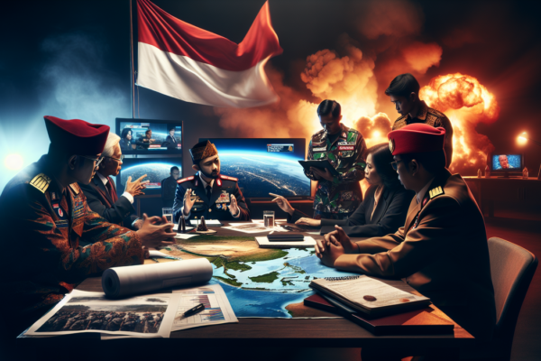 alt_text: Diskusi tentang respons Indonesia terhadap serangan Israel di Gaza.