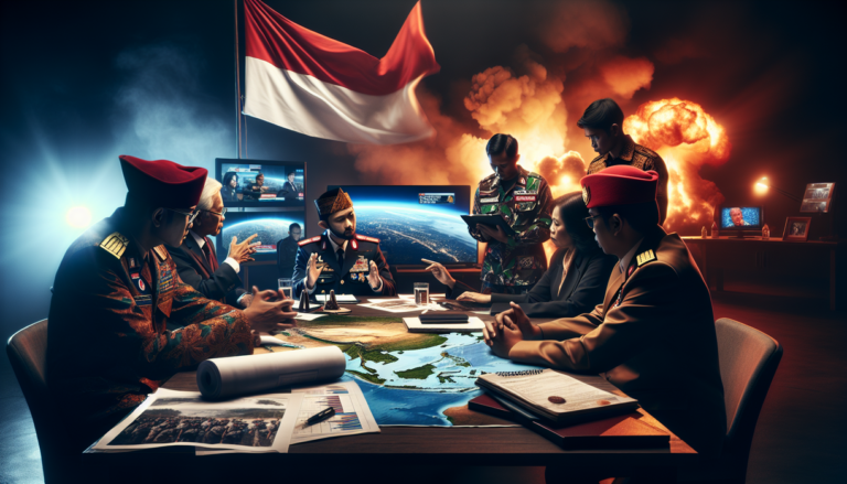 alt_text: Diskusi tentang respons Indonesia terhadap serangan Israel di Gaza.