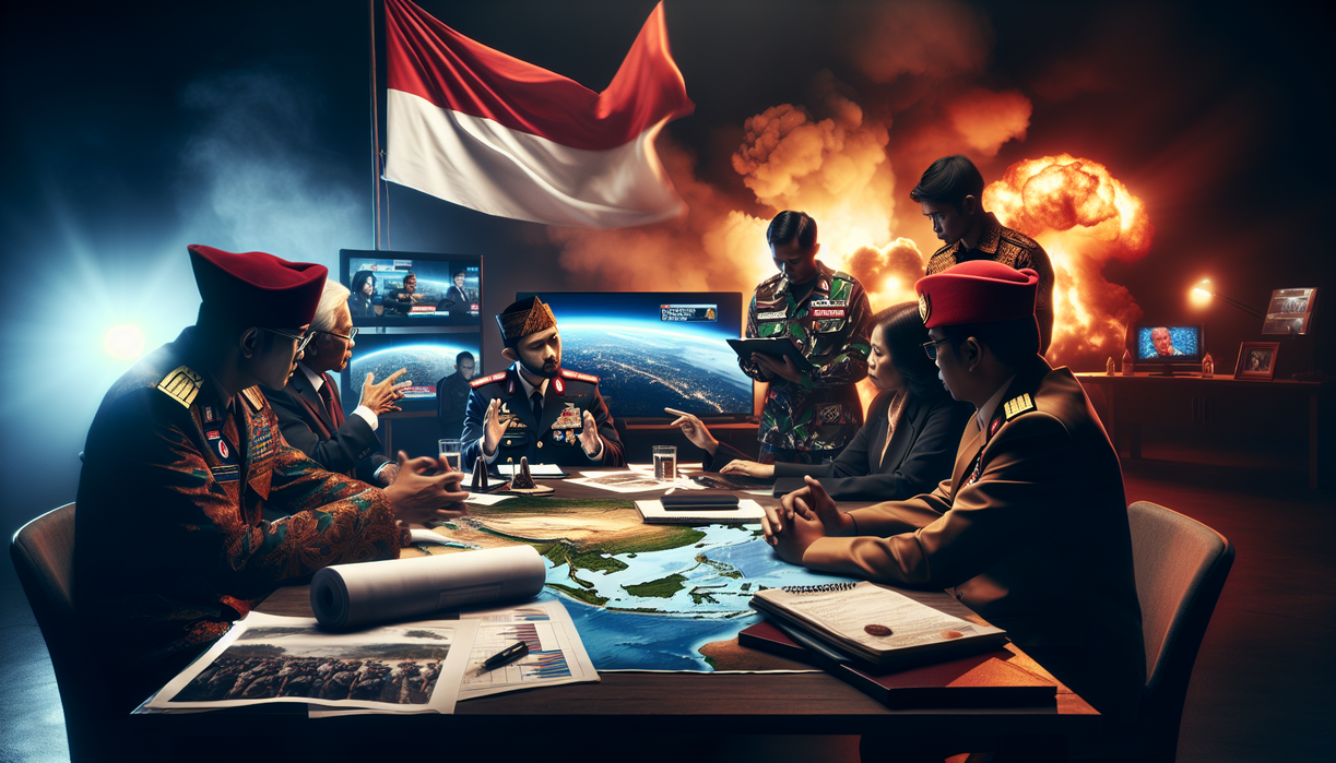 alt_text: Diskusi tentang respons Indonesia terhadap serangan Israel di Gaza.