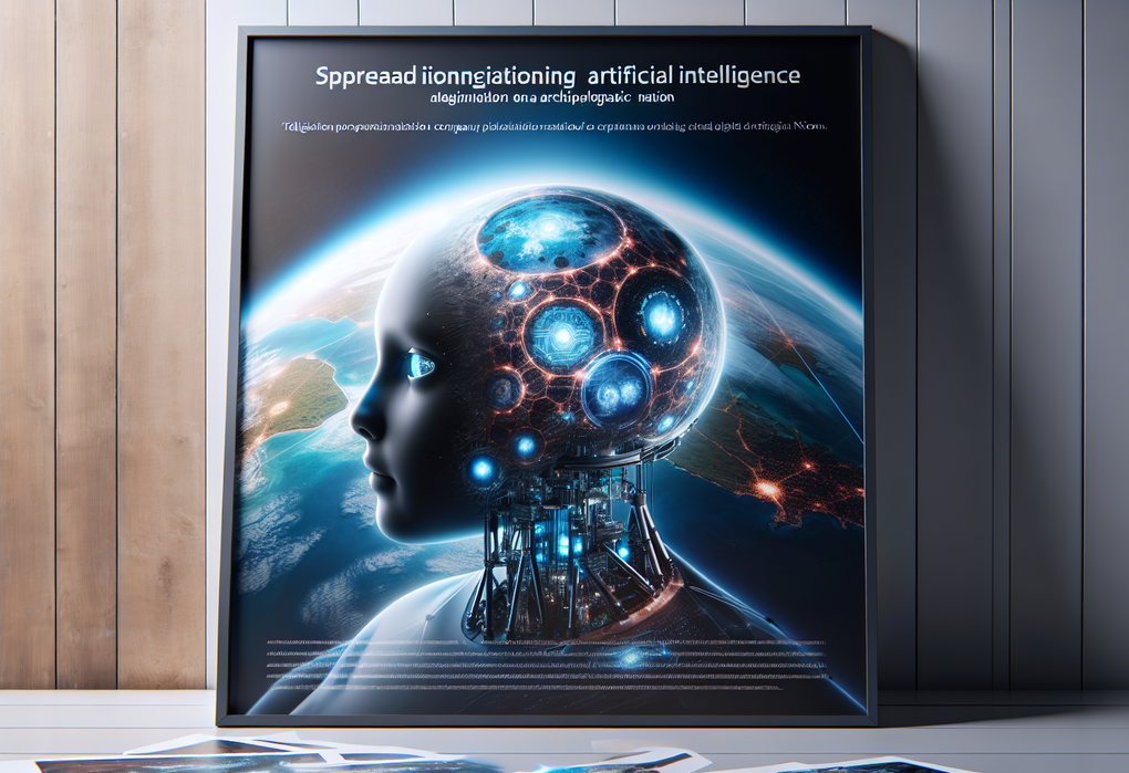 alt_text: "Poster kolaborasi Indosat untuk menyebarkan AI di seluruh Nusantara."