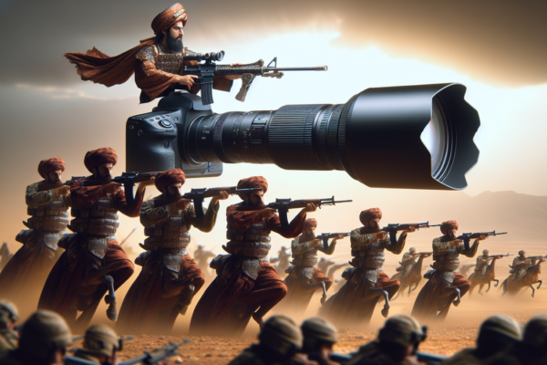 alt_text: Ilustrasi taktik militer Persia kuno dalam konteks Perang Iran vs Israel modern.