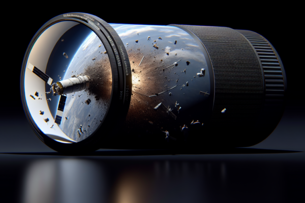 alt_text: Satelit NASA jatuh ke bumi, memicu diskusi antara ancaman dan peluang ilmu pengetahuan.