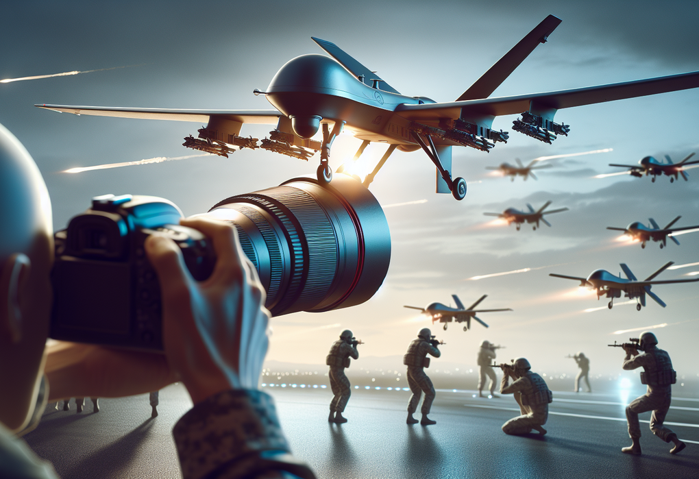 alt_text: Ilustrasi strategi menghentikan serangan drone Shahed-136 dengan pertahanan canggih.