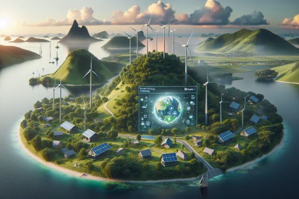 alt_text: Solusi inovatif pemasaran energi pintar untuk mendukung pulau terpencil yang berkelanjutan.