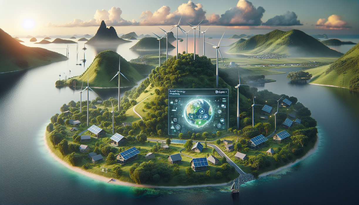alt_text: Solusi inovatif pemasaran energi pintar untuk mendukung pulau terpencil yang berkelanjutan.