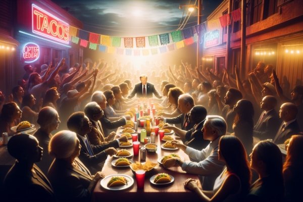 alt_text: Gencatan Trump–Iran ditandai dengan fenomena TACO Tuesday, menyatukan perbedaan budaya.