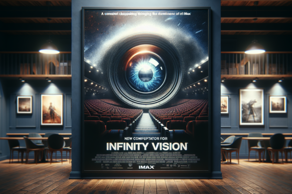 alt_text: Poster Infinity Vision Disney, pesaing baru dan ancaman bagi dominasi IMAX di bioskop.