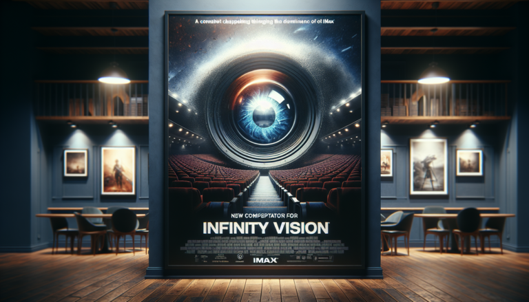 alt_text: Poster Infinity Vision Disney, pesaing baru dan ancaman bagi dominasi IMAX di bioskop.