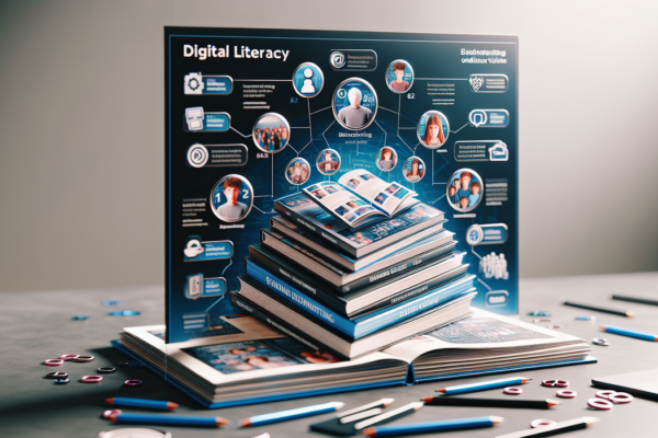 alt_text: Poster edukasi tentang literasi digital, dampak sharenting, dan kekerasan daring.