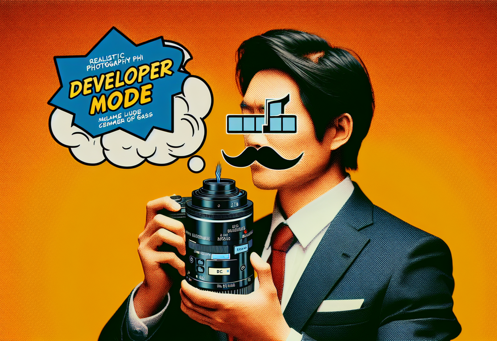 alt_text: Ilustrasi tubuh dengan label "Developer Mode," menunjukkan momen melepaskan gas.