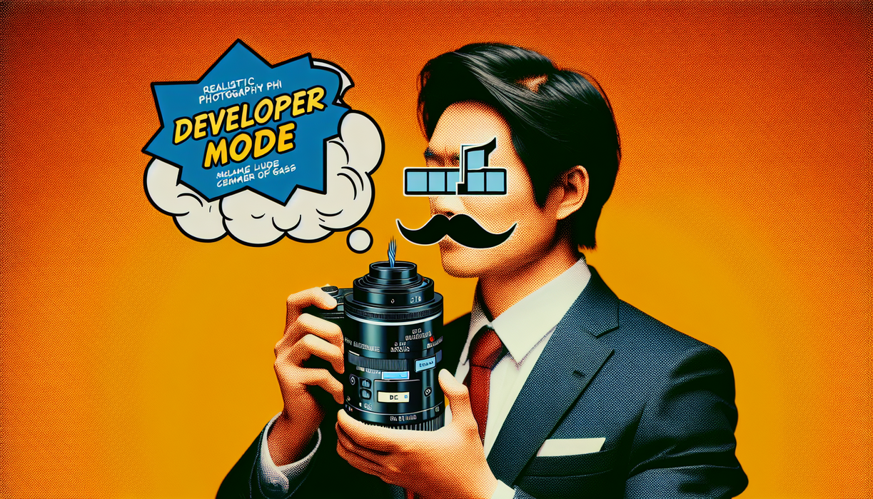 alt_text: Ilustrasi tubuh dengan label "Developer Mode," menunjukkan momen melepaskan gas.